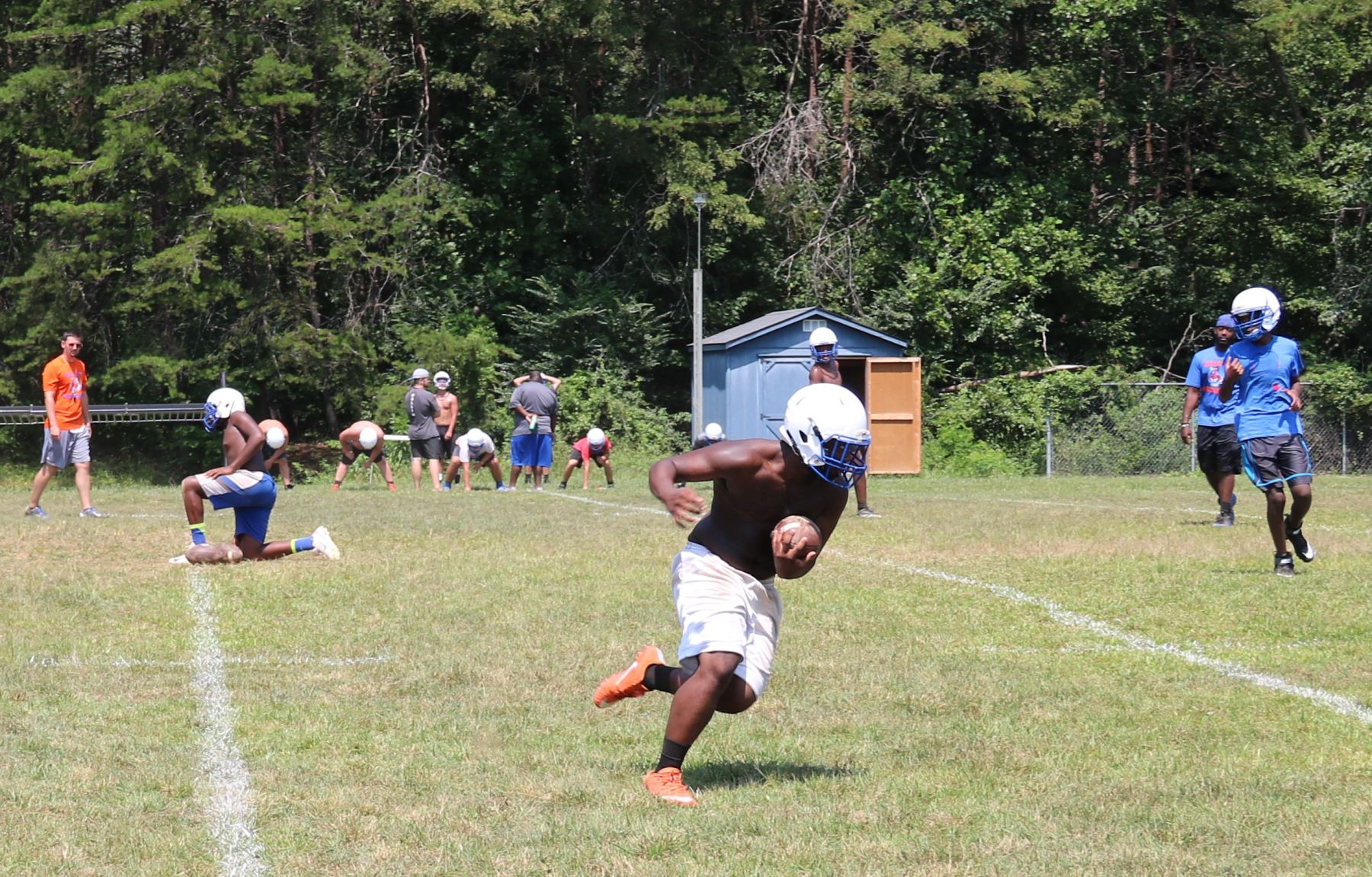 First day of Bassett football practice